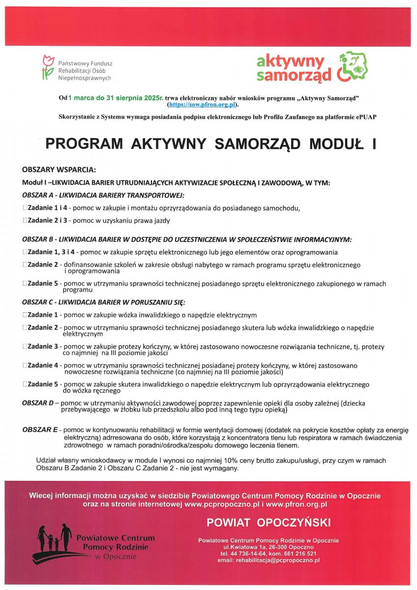 nabór wniosków do 31 sierpnia w celu likwidacji barierier 