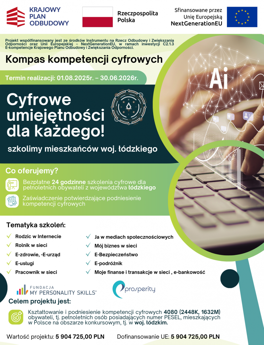 Darmowe szkolenie z umiejetności cyfrowych